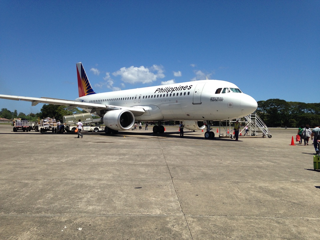 マニラ・セブからドゥマゲッティまでの航空機（Philippine Airlines）